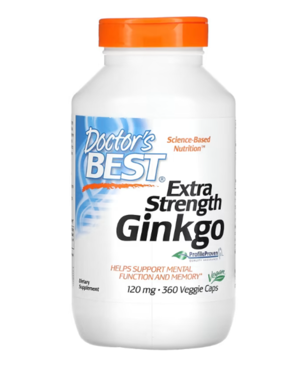 Doctor's Best, Extra Strength Ginkgo, 120 mg, 360 Veggie Caps