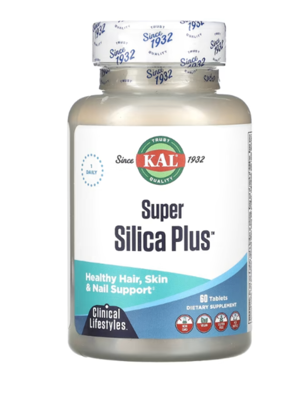 KAL, Super Silica Plus, 60 Tablets