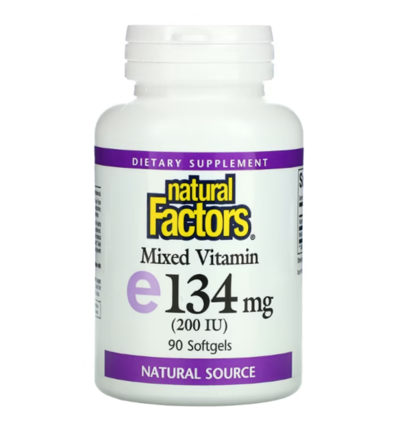 Natural Factors, Mixed Vitamin E, 134 mg (200 IU), 90 Softgels