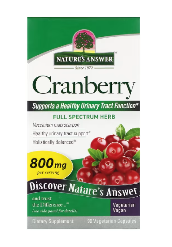 Nature's Answer, Cranberry, 800 mg, 90 Vegetarian Capsules (400 mg per Capsule)