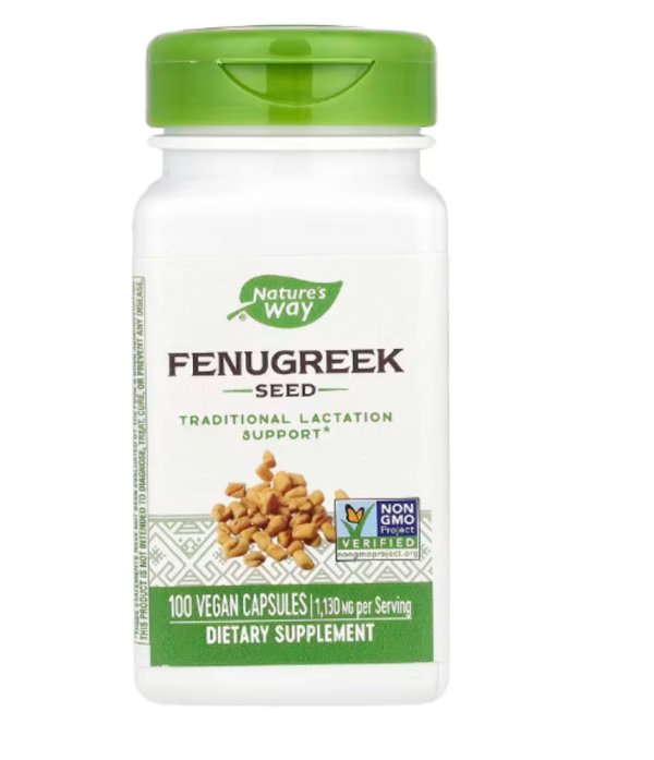 Nature's Way, Fenugreek Seed, 1,220 mg, 180 Vegan Capsules (610 mg per Capsule)