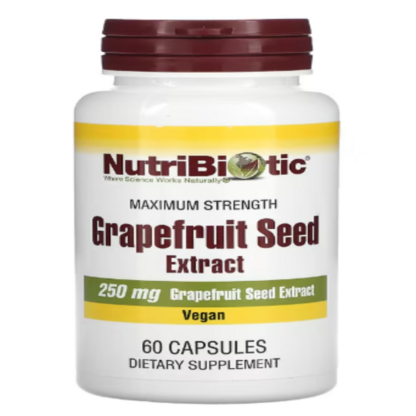 NutriBiotic, Grapefruit Seed Extract, 250 mg, 60 Capsules